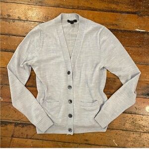 J.Crew merino cardigan with mother of pearl buttons
